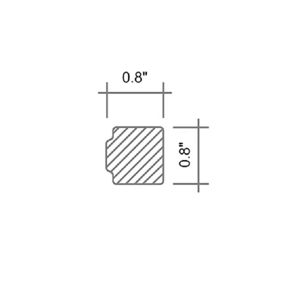 10 pack Black 0.8-in W x 12-in L Marble Polished Pencil Liner Tile Trim (0.67 Sq ft/case)