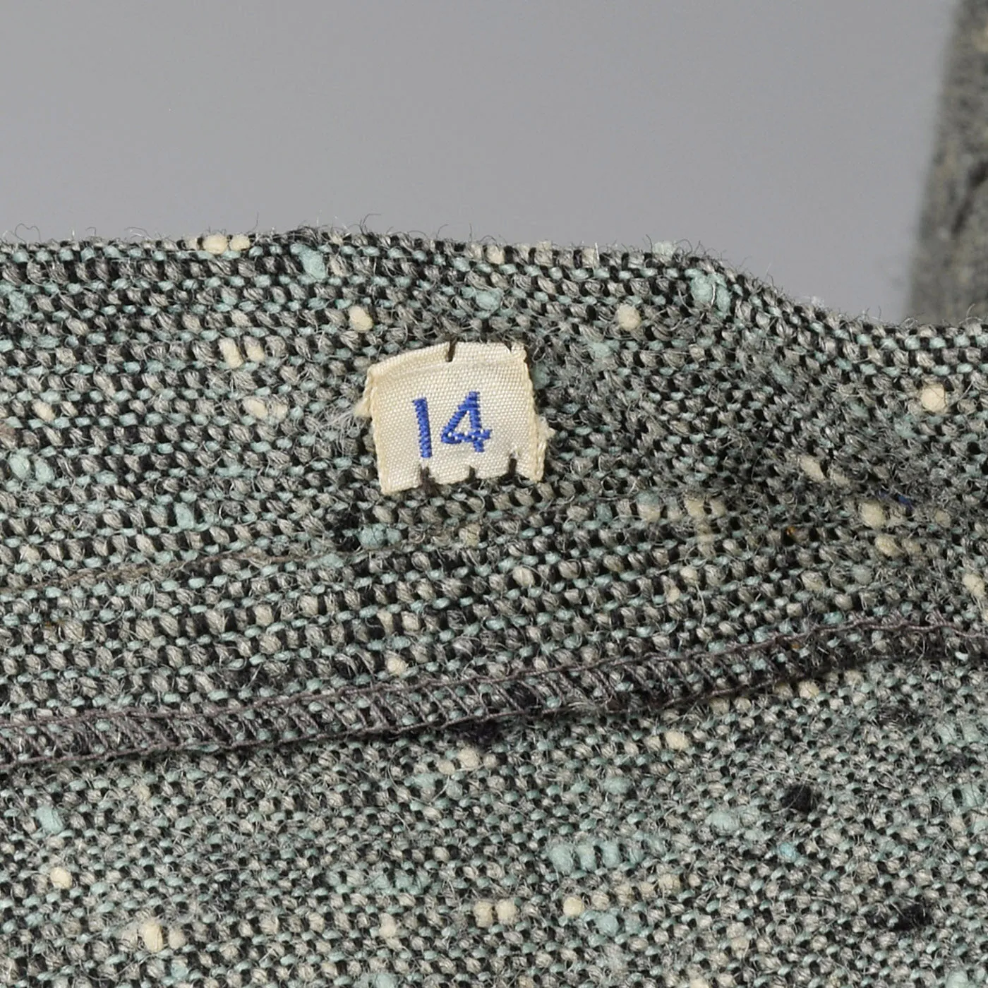 1950s Green Tweed Skirt