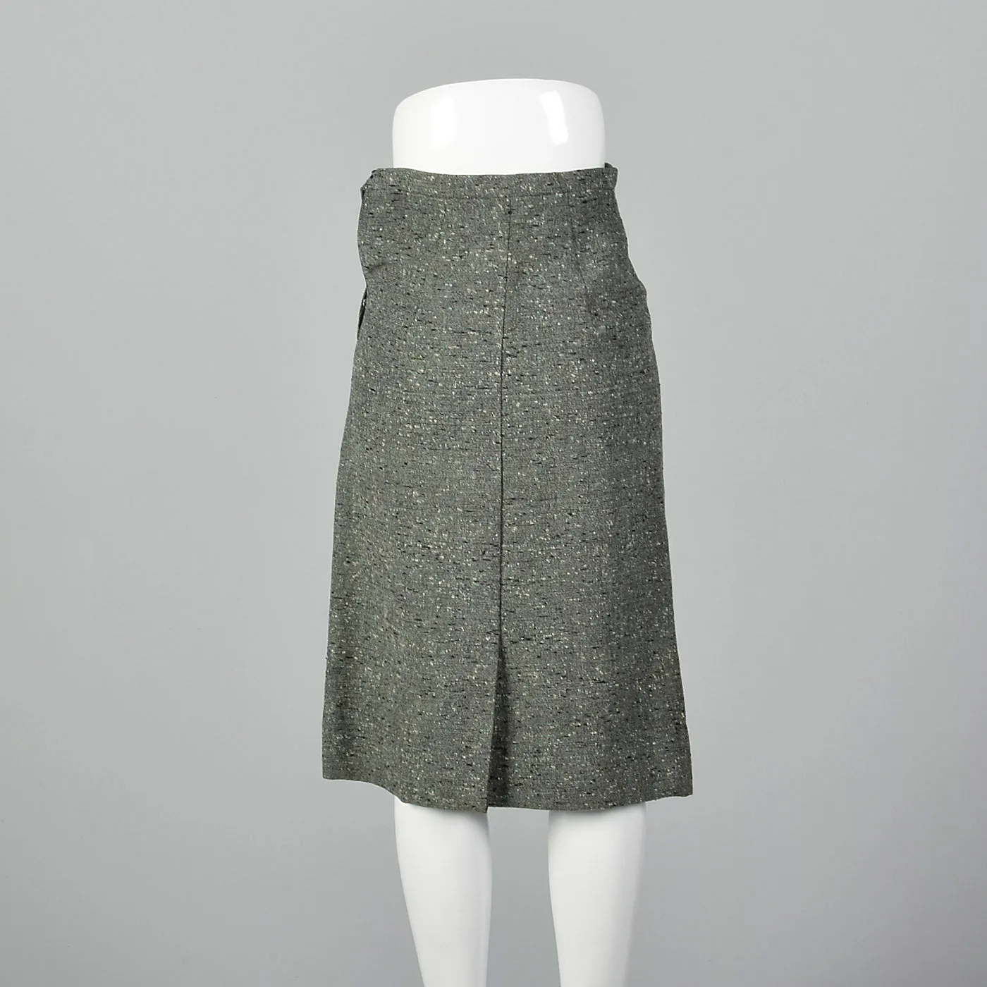 1950s Green Tweed Skirt