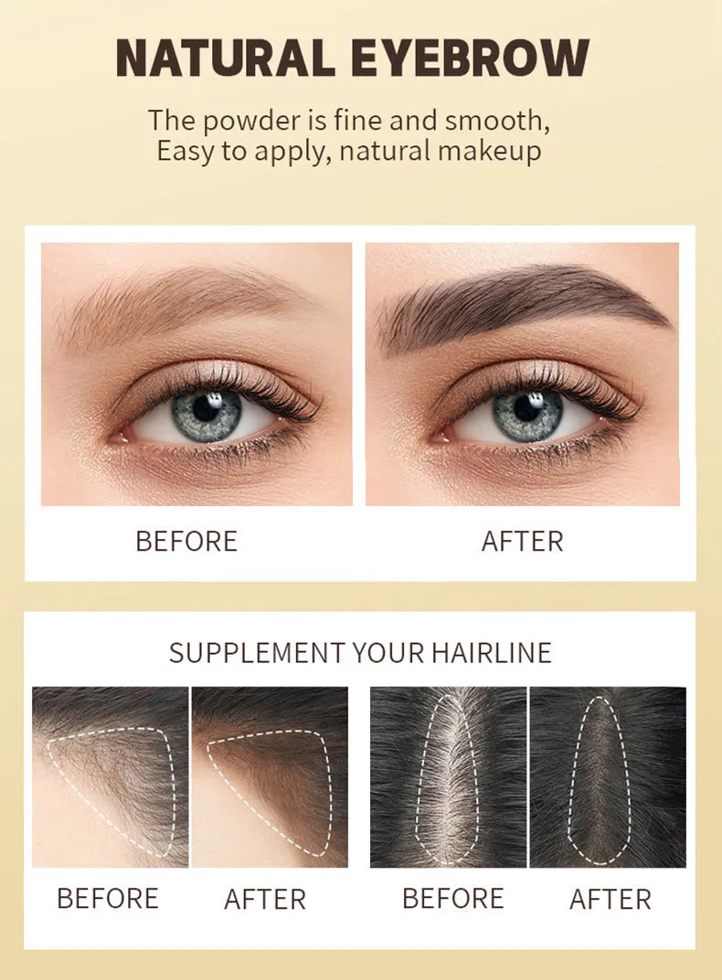 AAH-4 Colors waterproof and sweat-proof eyebrow powder/hairline powder