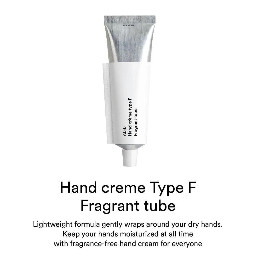 Abib Hand Crème Type F Fragrant Tube #SCENTLESS 50ml