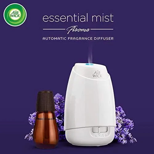 Airwick Essential Mist Automatic Fragrance Mist Diffuser Kit (Machine   Relaxing Lavender refill - 20 ml)