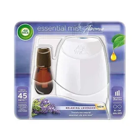 Airwick Essential Mist Automatic Fragrance Mist Diffuser Kit (Machine   Relaxing Lavender refill - 20 ml)