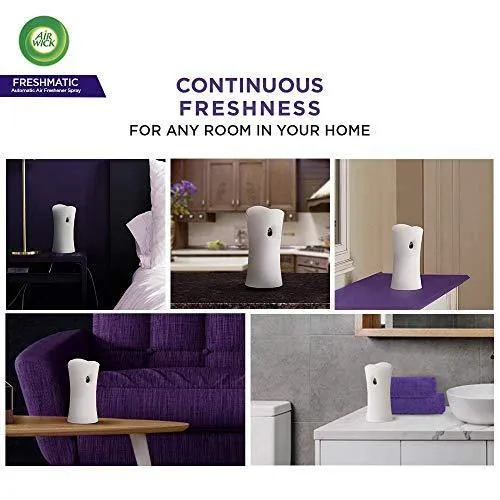 Airwick Freshmatic Automatic Air Freshener Complete Kit [Machine   Hills of Munnar refill - 250 ml]