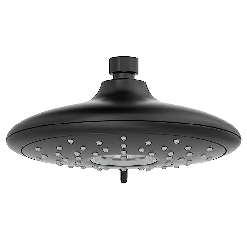 American Standard 9038074.295 Spectra Fixed 4-Function Adjustable Shower Head 7-inch 1.8 GPM, Brushed Nickel