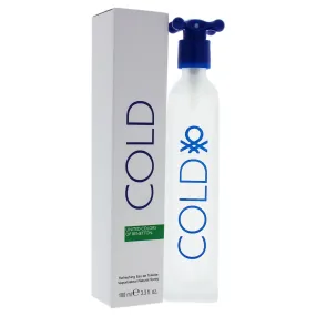 Benetton Cold for Men Eau de Toilette Spray, 3.3 Ounce