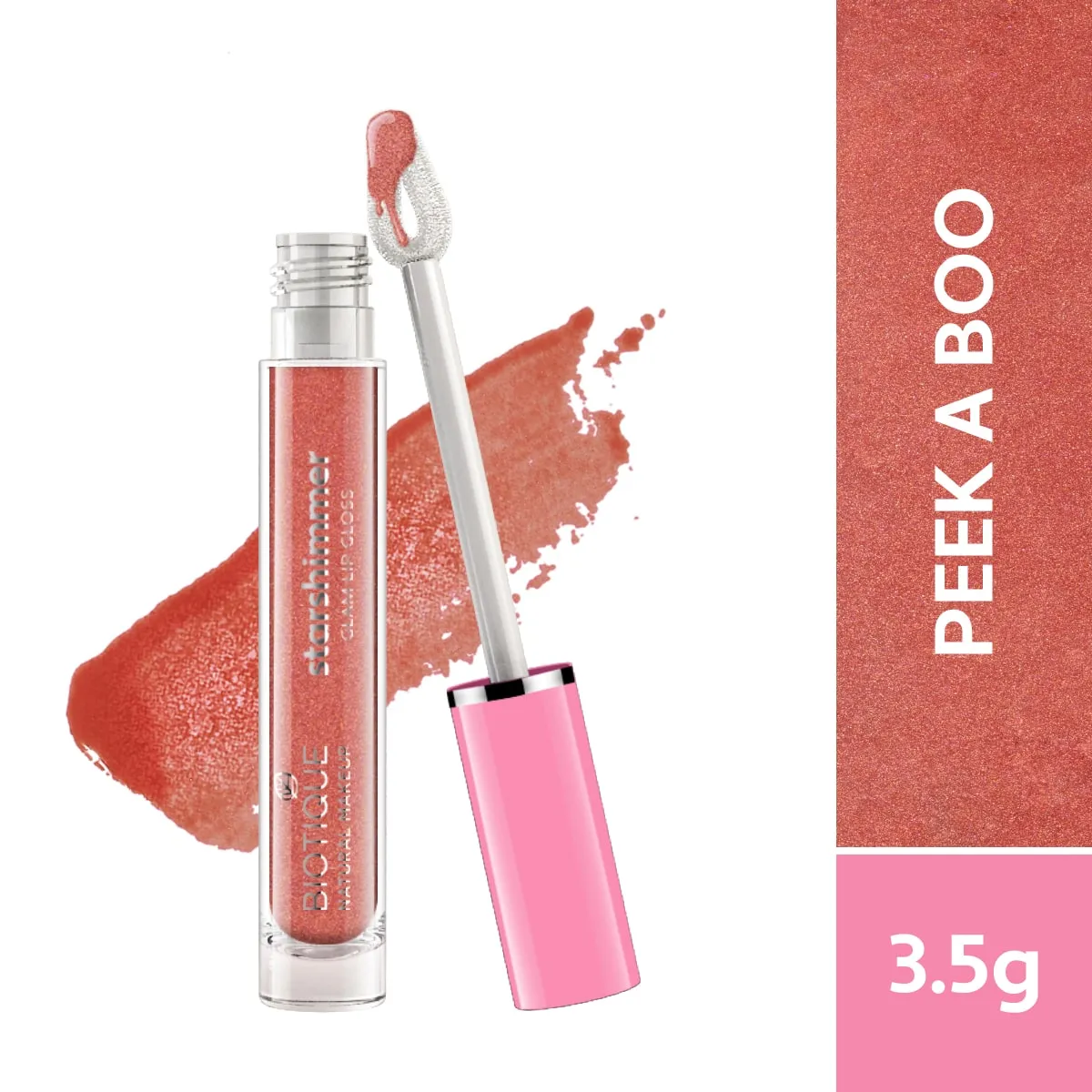 Biotique Natural Makeup Starshimmer Glam Lipgloss- 3.5g