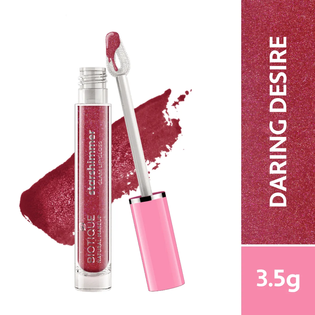 Biotique Natural Makeup Starshimmer Glam Lipgloss- 3.5g