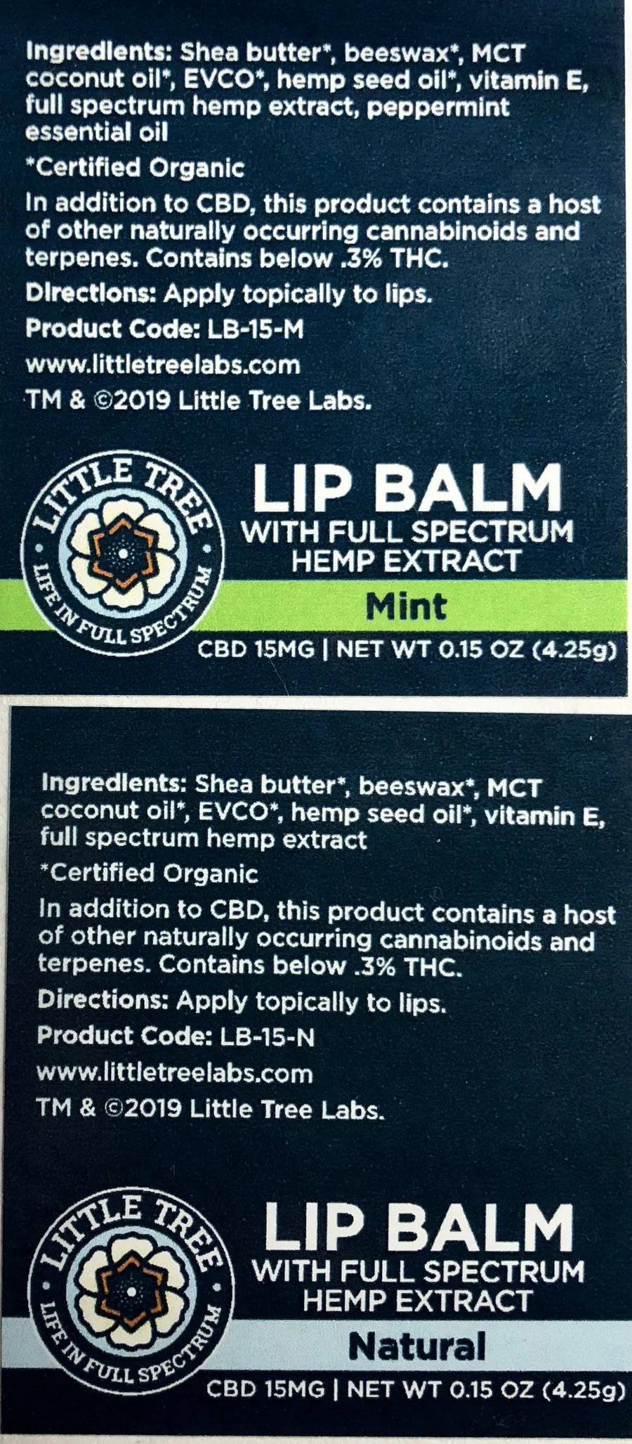 *CBD Lip Balm - Little Tree Labs
