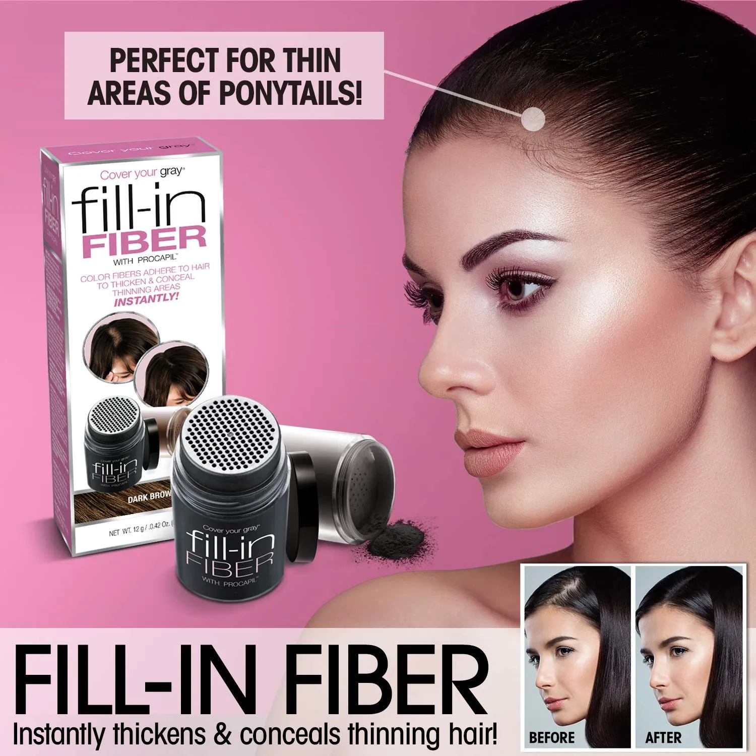 Cover Your Gray Waterproof Root Touch-Up Medium Brown