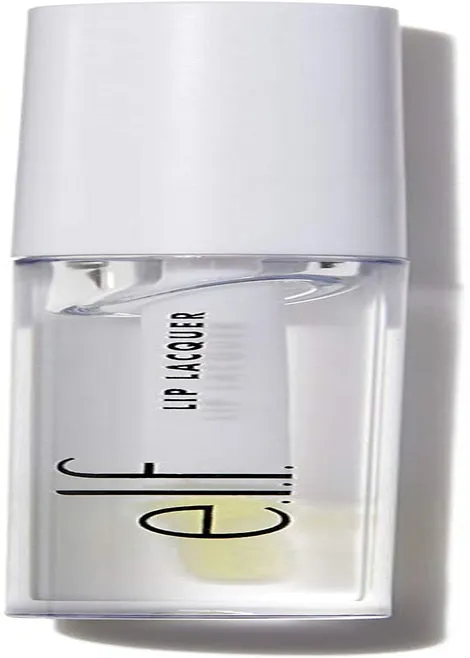 e.l.f. Lip Lacquer, Moisturizing, Shiny, Non-Sticky, Long Lasting, Provides Maximum Color, Glides On, Clear 2.5Ml