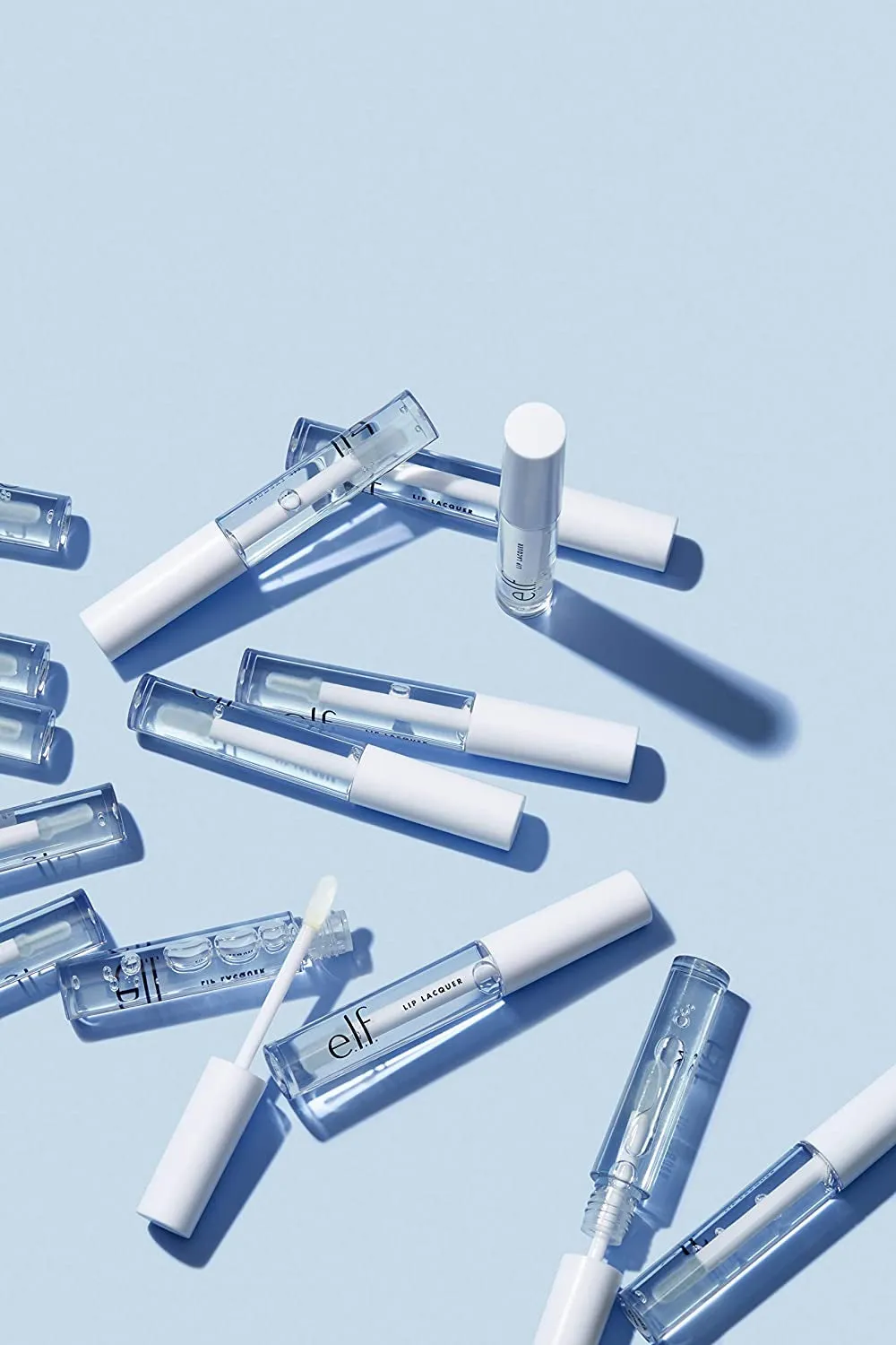 e.l.f. Lip Lacquer, Moisturizing, Shiny, Non-Sticky, Long Lasting, Provides Maximum Color, Glides On, Clear 2.5Ml