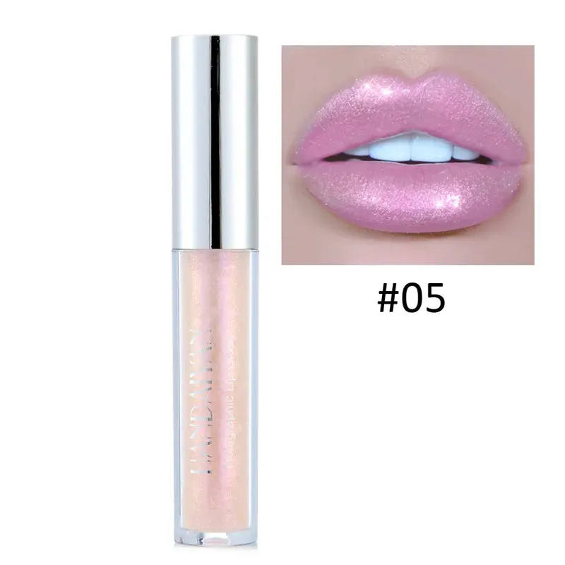 Flytonn- Glitter Liquid Lipstick Lip Plumper Gloss Crystal Glow Laser Holographic Lipsticks Mermaid Pigment Shiny Lipgloss Tube Makeup