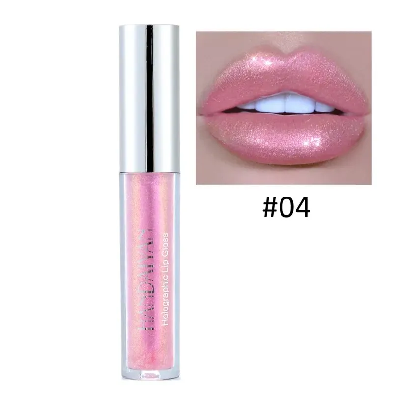 Flytonn- Glitter Liquid Lipstick Lip Plumper Gloss Crystal Glow Laser Holographic Lipsticks Mermaid Pigment Shiny Lipgloss Tube Makeup