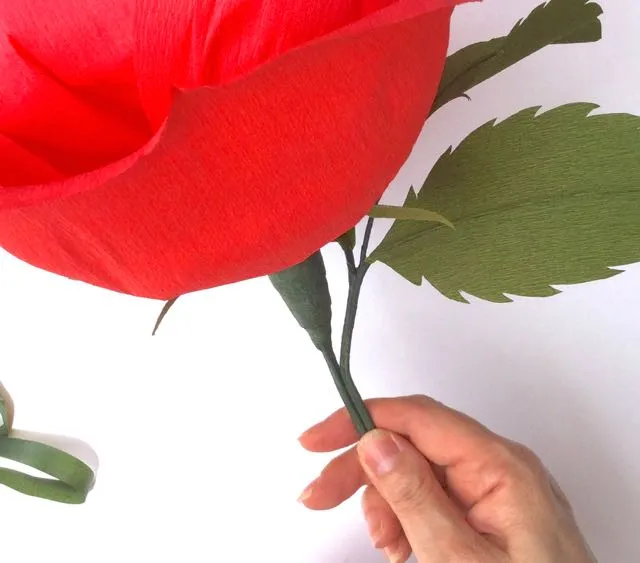 Giant Crepe Paper Rose Kit
