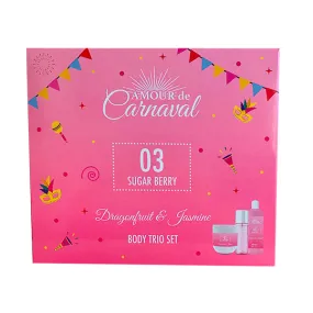 Glamour De Carnaval Amour Sugar Berry 3 Piece Gift Set