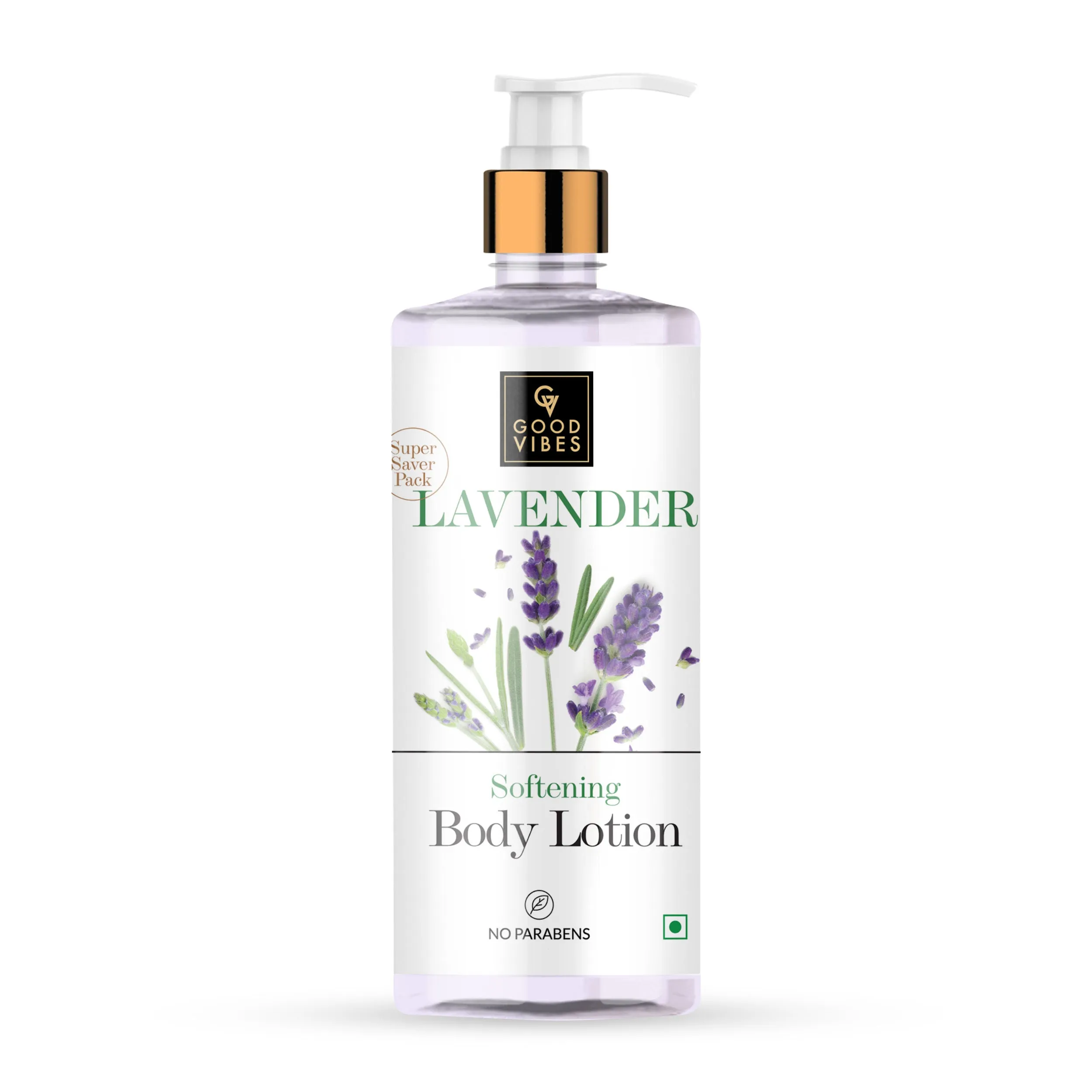 Good Vibes Lavender Softening Body Lotion | Anti-Acne, Anti-Ageing | No Parabens, No Sulphates, No Animal Testing (400ml   100 ml free)