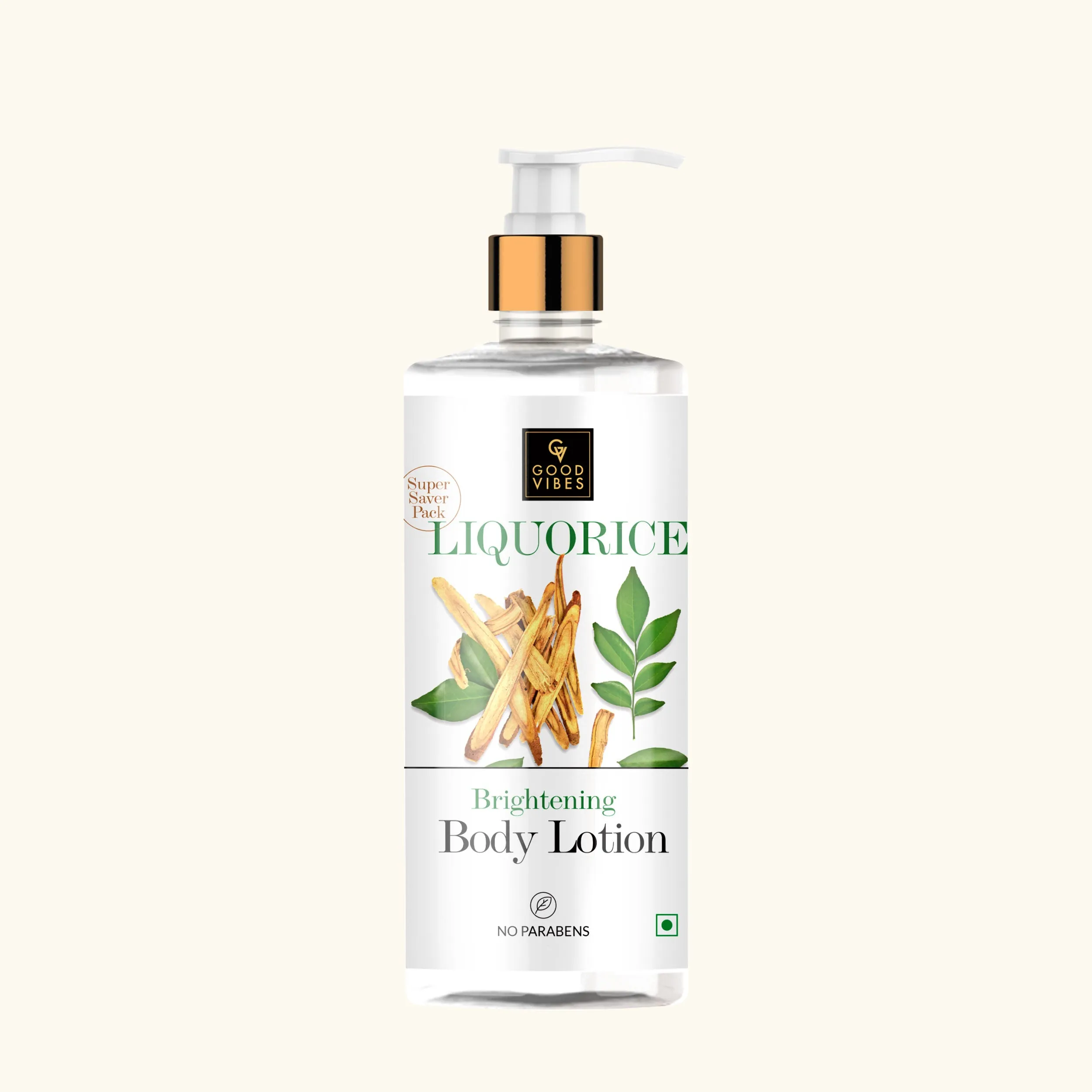 Good Vibes Liquorice Brightening Body Lotion | Non-Greasy, Moisturizing, Softening | No Parabens, No Sulphates, No Animal Testing (500 ml)