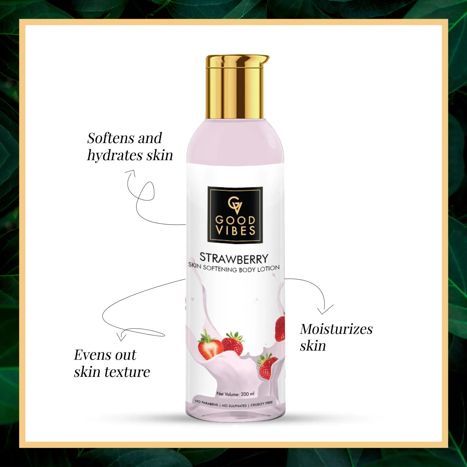 Good Vibes Skin Softening Body Lotion - Strawberry (200 ml)