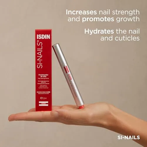 ISDIN SI-NAILS Nail Strengthener Cuticle Serum Treatment with Hyaluronic Acid , 0.08 Fl Oz (Pack of 1)