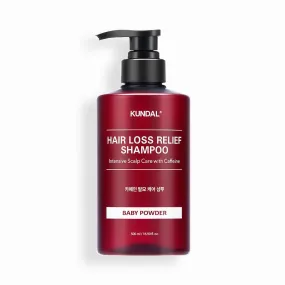 KUNDAL HAIR LOSS RELIEF SHAMPOO Intensive Scalp Care with Caffeine 500ml #BABY POWDER