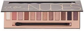 L.A Girl Eyeshadow Palette - 12 Shades, High Pigmented, Long Wearing & Easily Blendable, Matte, Shimmery & Metallic Finish, Beauty Brick Nudes - 12g