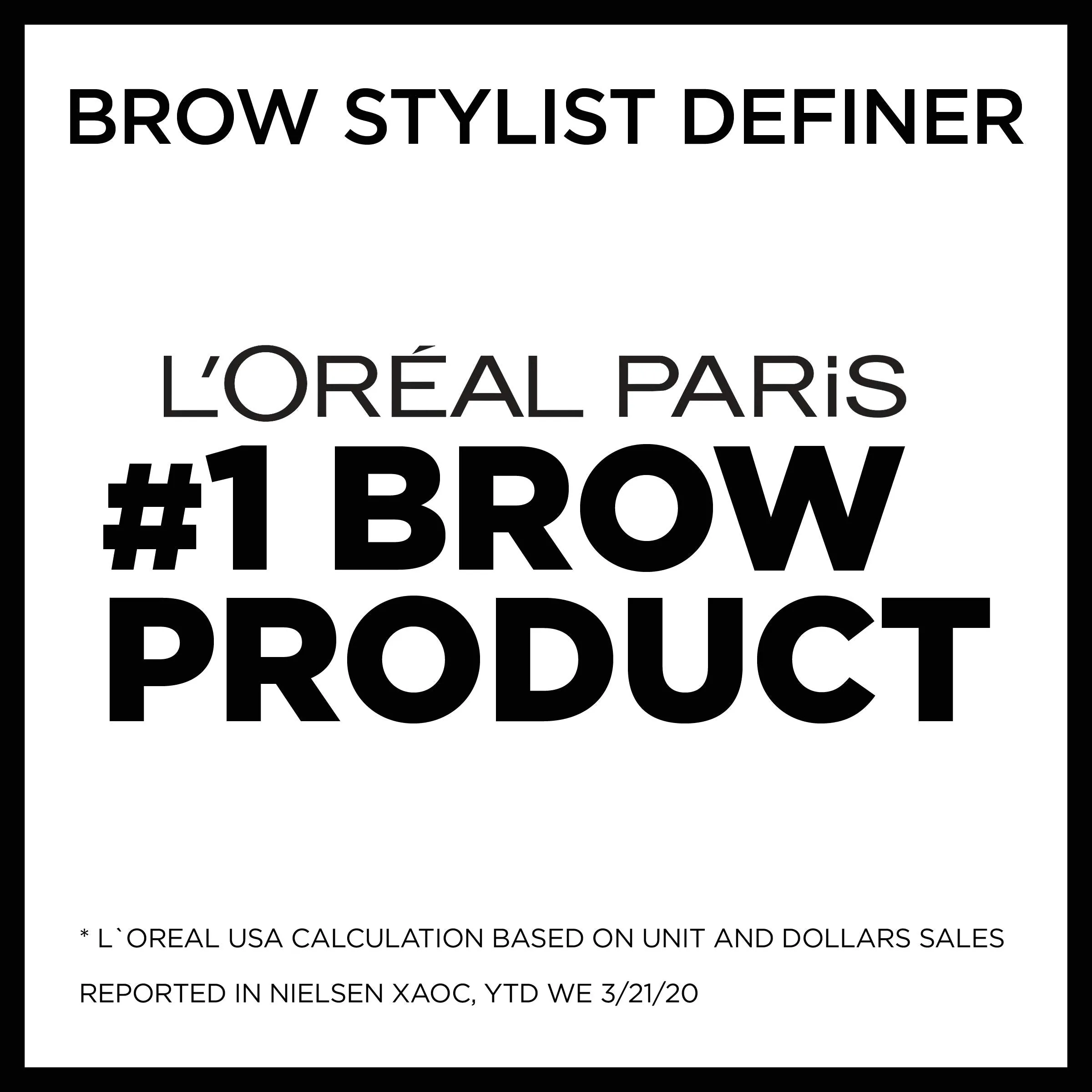 L'Oreal Paris Makeup Brow Stylist Definer Waterproof Eyebrow Pencil, Ultra-Fine Mechanical Pencil, Draws Tiny Brow Hairs and Fills in Sparse Areas and Gaps, Brunette, 0.003 Ounce (1 Count)