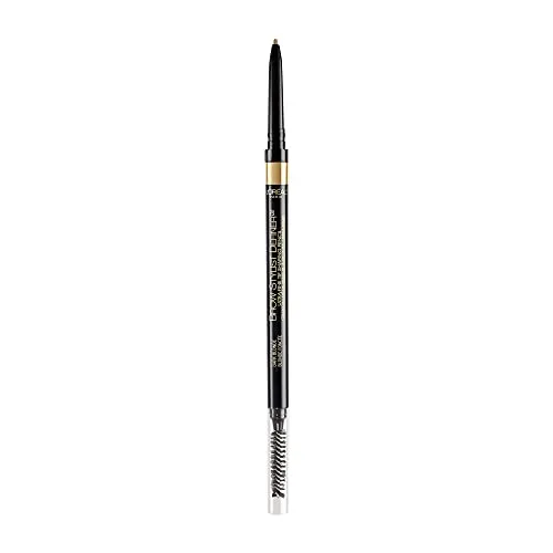 L'Oreal Paris Makeup Brow Stylist Definer Waterproof Eyebrow Pencil, Ultra-Fine Mechanical Pencil, Draws Tiny Brow Hairs and Fills in Sparse Areas and Gaps, Dark Blonde, 0.003 Ounce (Pack of 1)