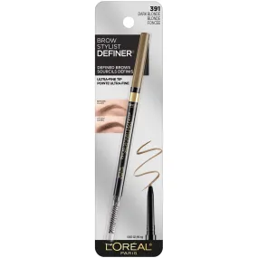 L'Oreal Paris Makeup Brow Stylist Definer Waterproof Eyebrow Pencil, Ultra-Fine Mechanical Pencil, Draws Tiny Brow Hairs and Fills in Sparse Areas and Gaps, Dark Blonde, 0.003 Ounce (Pack of 1)