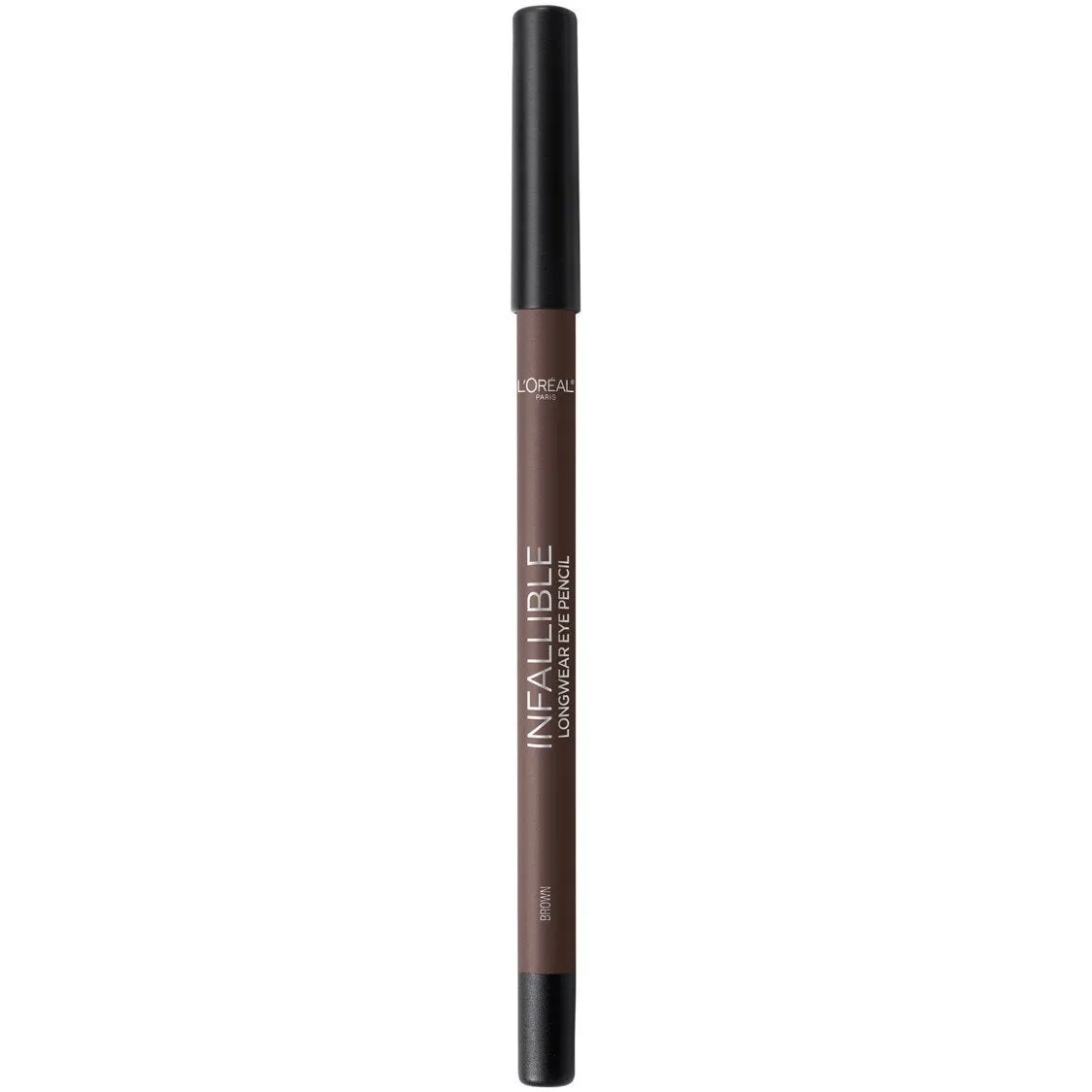 L'Oreal Paris Makeup Infallible Pro-Last Pencil Eyeliner, Waterproof and Smudge-Resistant, Glides on Easily to Create any Look, Brown, 0.042 oz.