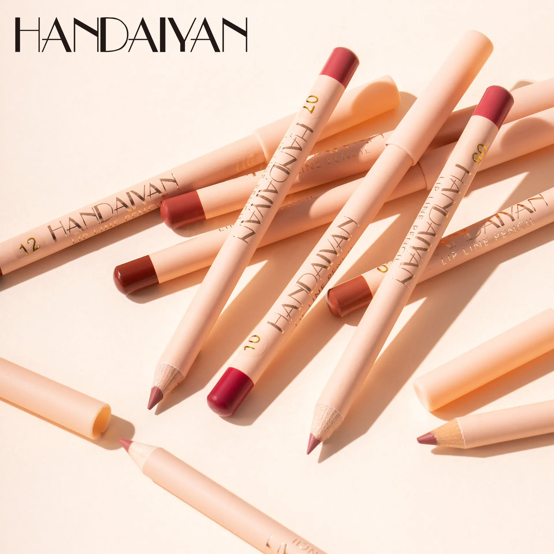 MA574 - 12 Colors Matte Lip Liner Pens