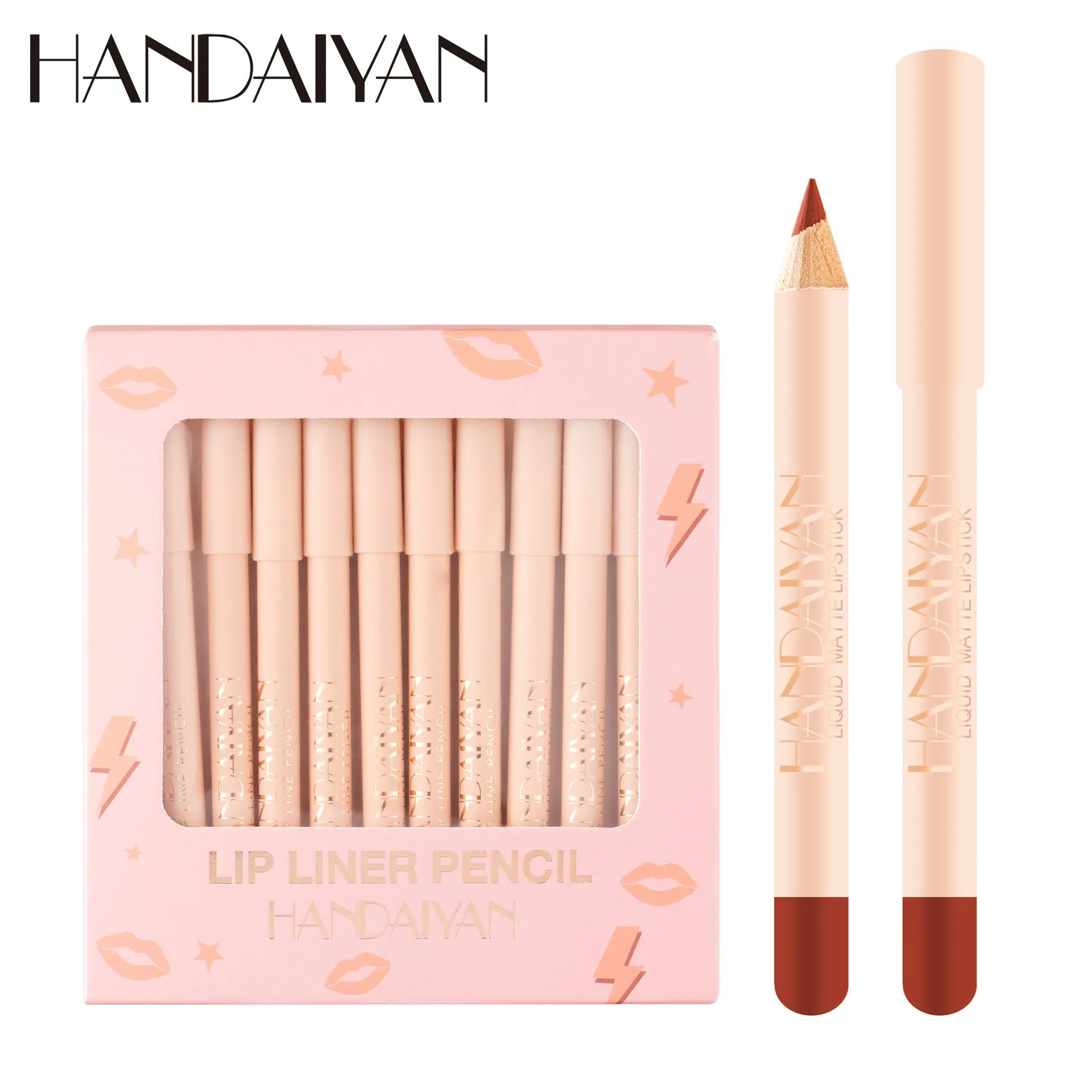 MA574 - 12 Colors Matte Lip Liner Pens