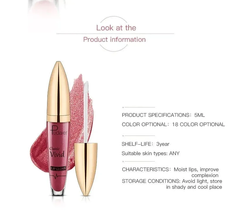 Marcy Matte Glitter Liquid Lip Gloss