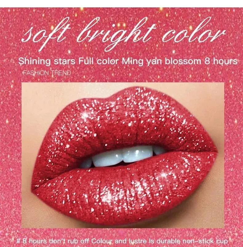Marcy Matte Glitter Liquid Lip Gloss
