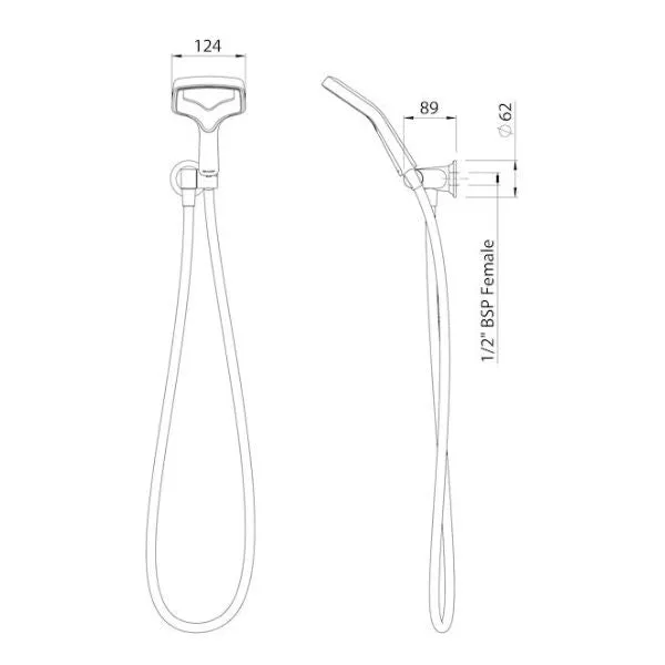 Methven Aurajet Rua Hand Shower - Chrome
