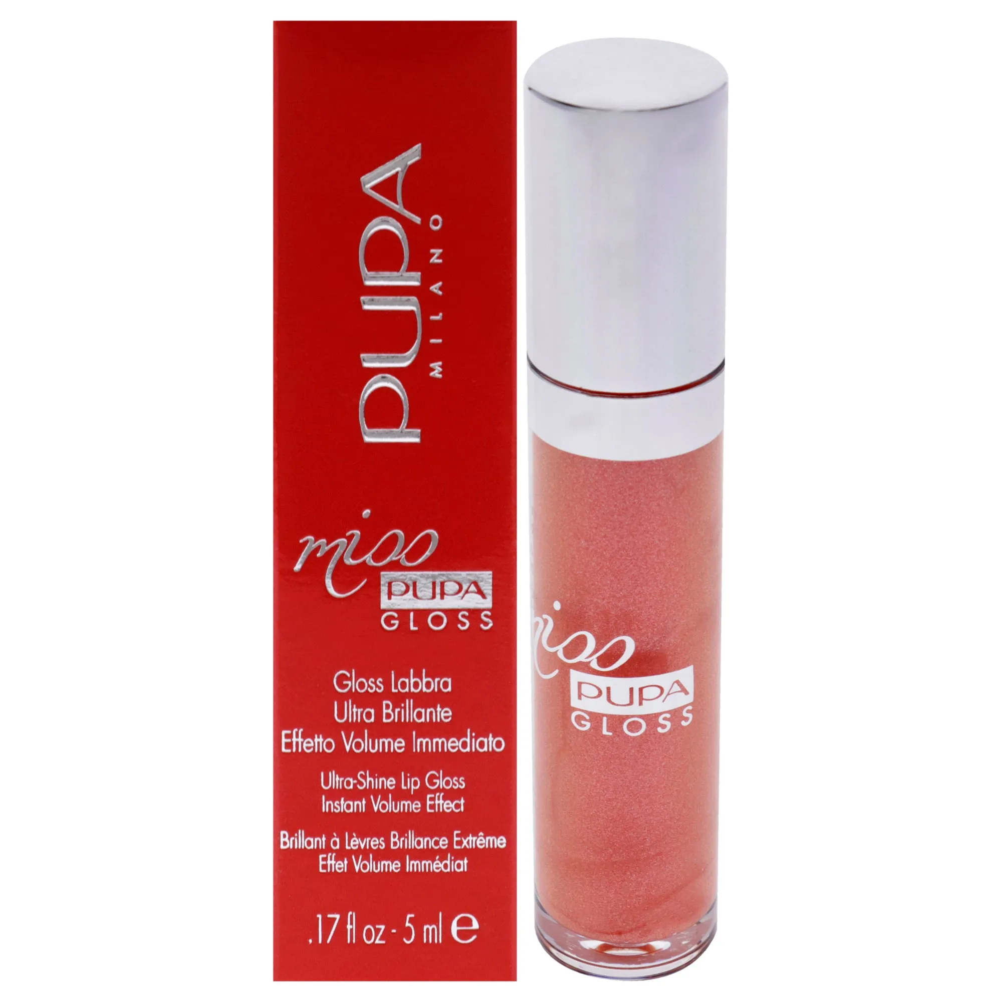 Miss Pupa Gloss Ultra-Shine Lip Gloss - 200 Juicy Glaze by Pupa Milano for Women - 0.17 oz Lip Gloss