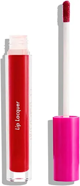 MODELCO Lip Lacquer - Inic Red - Highly Pigmented & Ultra-Shiny Lip Gloss - Provides Intense Hydration & One-Swipe verage - Long-Lasting & Non-Sticky Finish - 0.1 oz.
