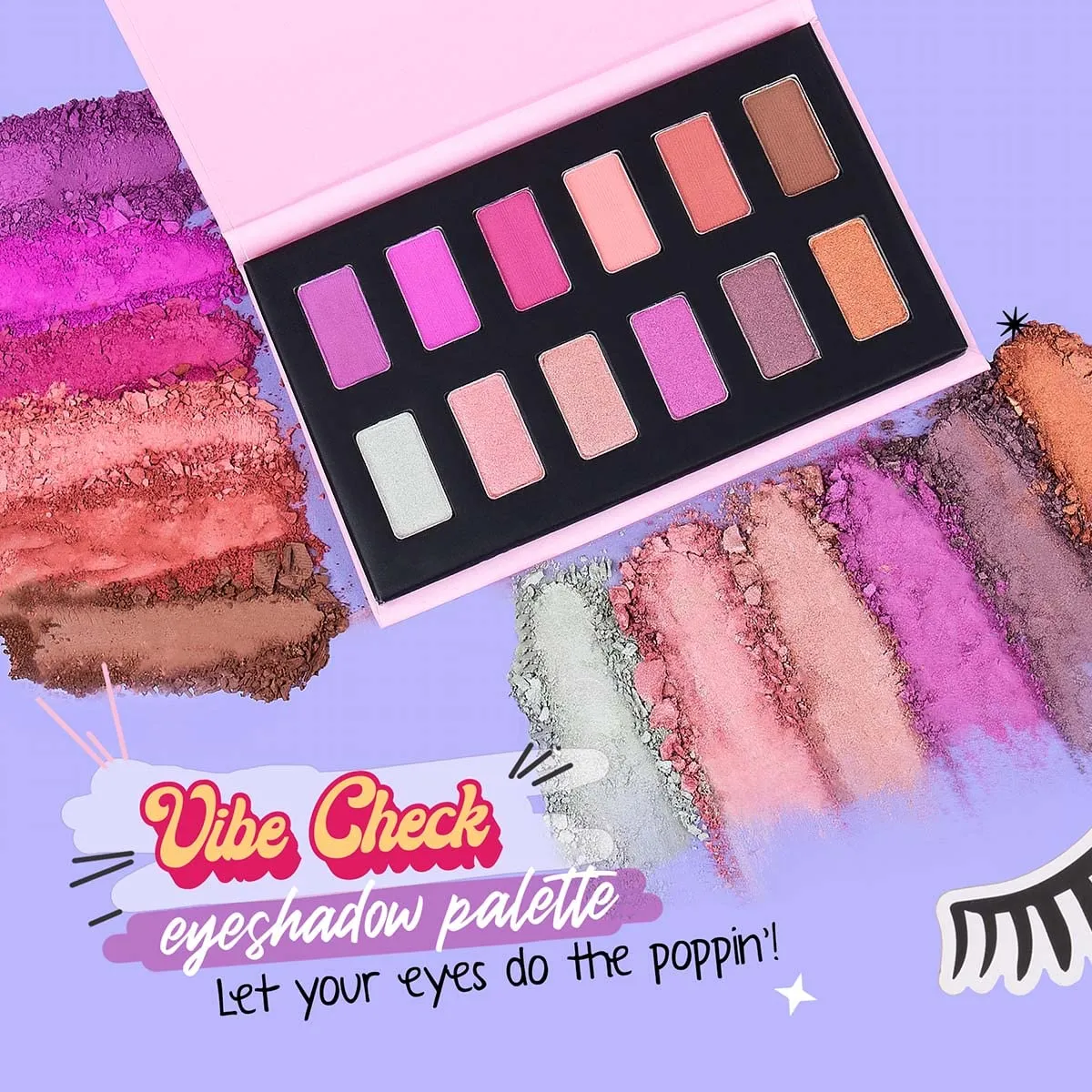 MyGlamm POPxo 12 Eyeshadow Kit- Vibe Check-8.4gm