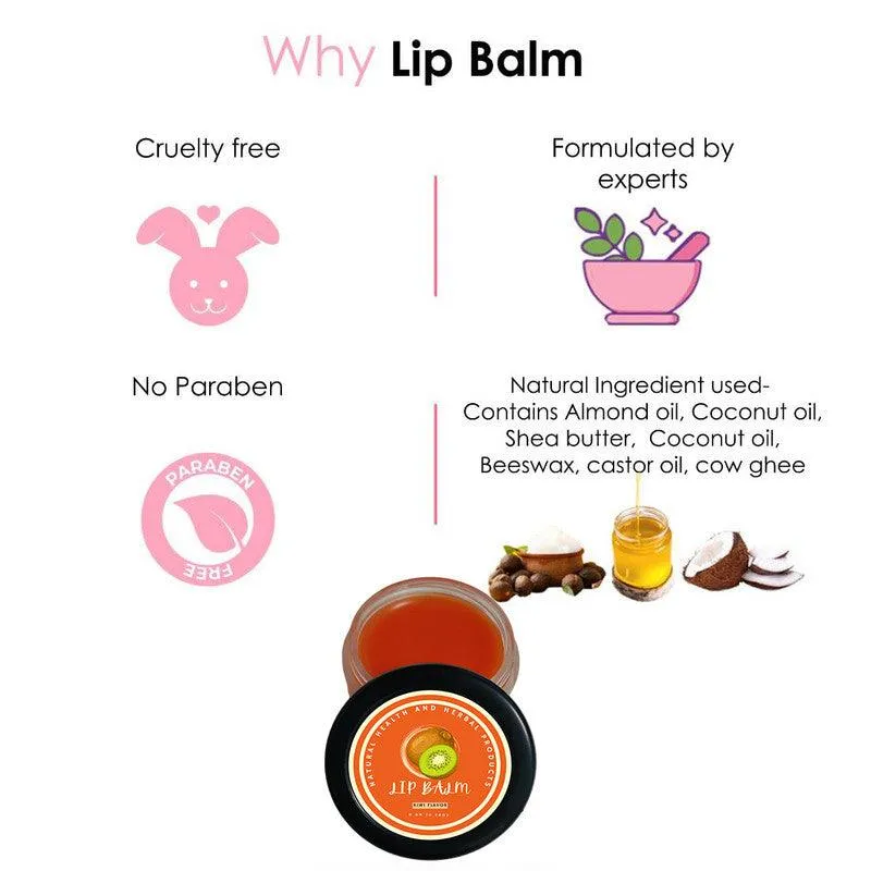 Natural Health and Herbal products Exotic Kiwi Fusion Lip Revitalizer - For Soft Lips Natural Liptint bibirkering 12 Hrs Miniaturization, Long Lasting, Romantic, Kissable, Smooth Enriched, LipCare- 8g
