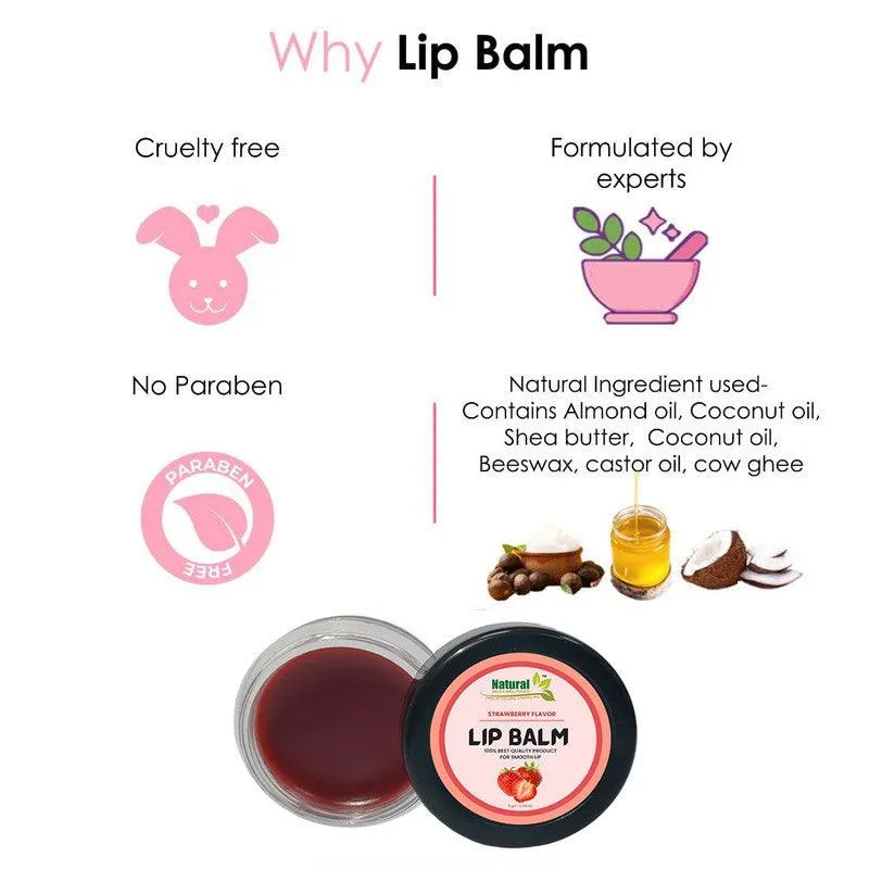 Natural Health and Herbal products Fruit-Infused Lip Care: Strawberry Flavor Maroon Tinted Bright Lips Long Lasting 12 Hrs Miniaturization, Long Lasting, Romantic, Kissable, Smooth Enriched, Care- 8g