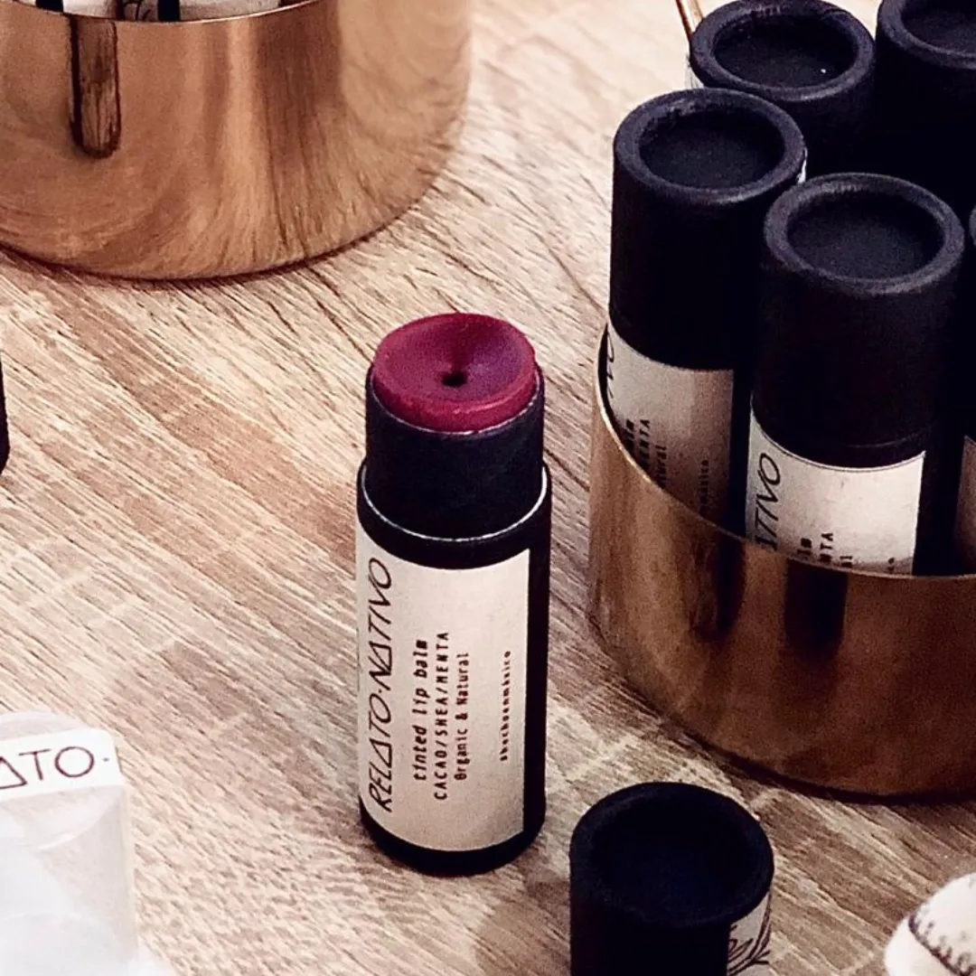 Nourishing Tinted Lip Balm with Mint, Cacao, and Shea