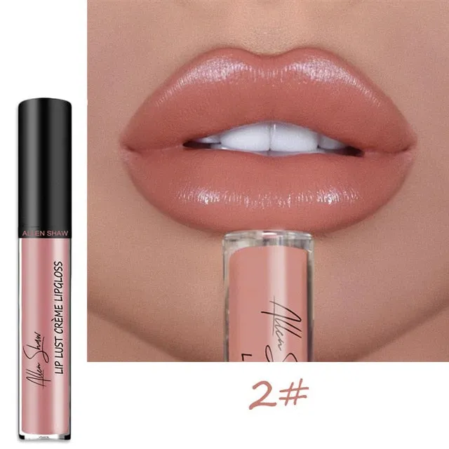 Nude Shiny  Glitter Shimmer Moisturizing Lip Gloss Lipstick