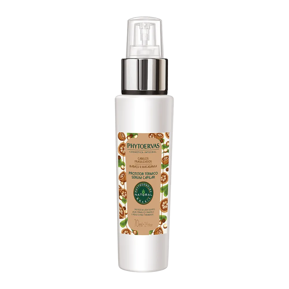 Phytoervas Thermal Protector Serum Capillary Fragile Hair Babaçu and Macadamia 70ml