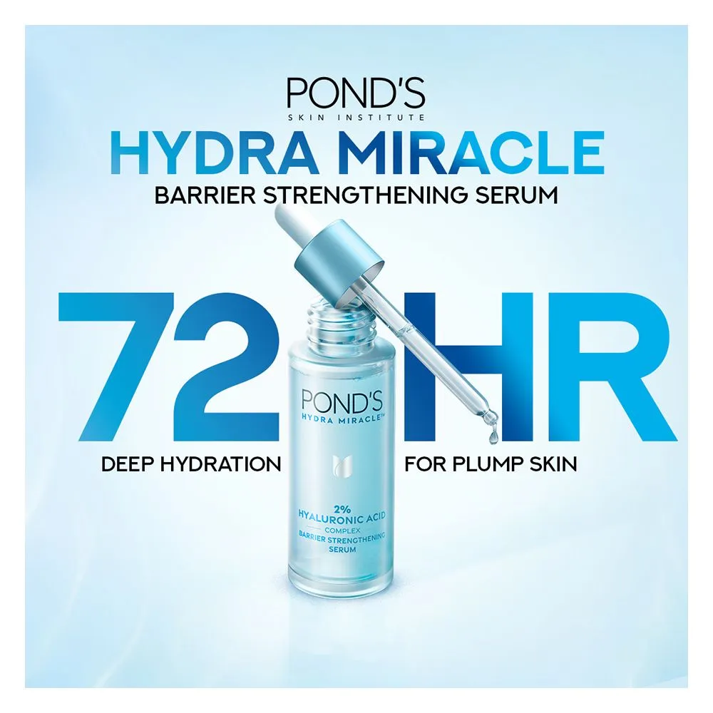 Ponds Hydra Miracle 2% Hyaluronic Acid Serum 72Hrs Hydration - 15ml