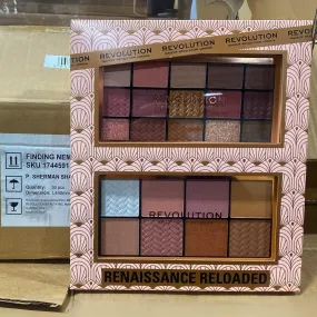 Revolution Makeup London Renaissance Reloaded Face & Eye Set Eyeshadow, Blush and Highlight (24 Pcs Lot)