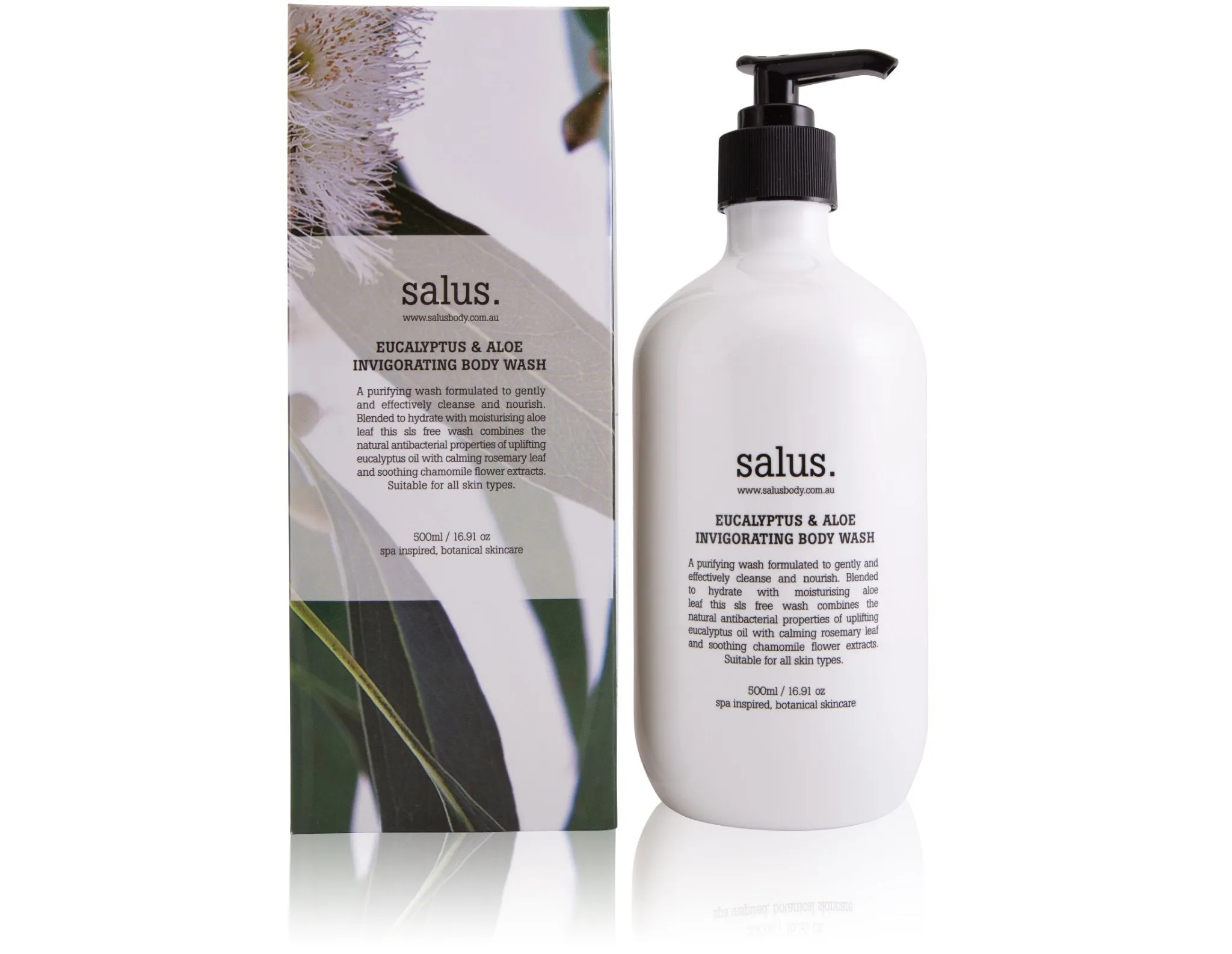 Salus - Body Wash - Eucalyptus & Aloe Invigorating - 500ml