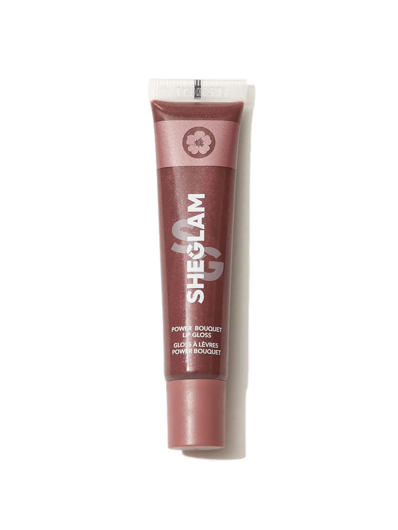 SHEGLAM Power Bouquet Lip Gloss -Power Petals  Shiny Tinted Moisturizing Lip Gloss Plumping Non-Sticky Lip Oil Repairing Cherry Blossom Extract Lip Care