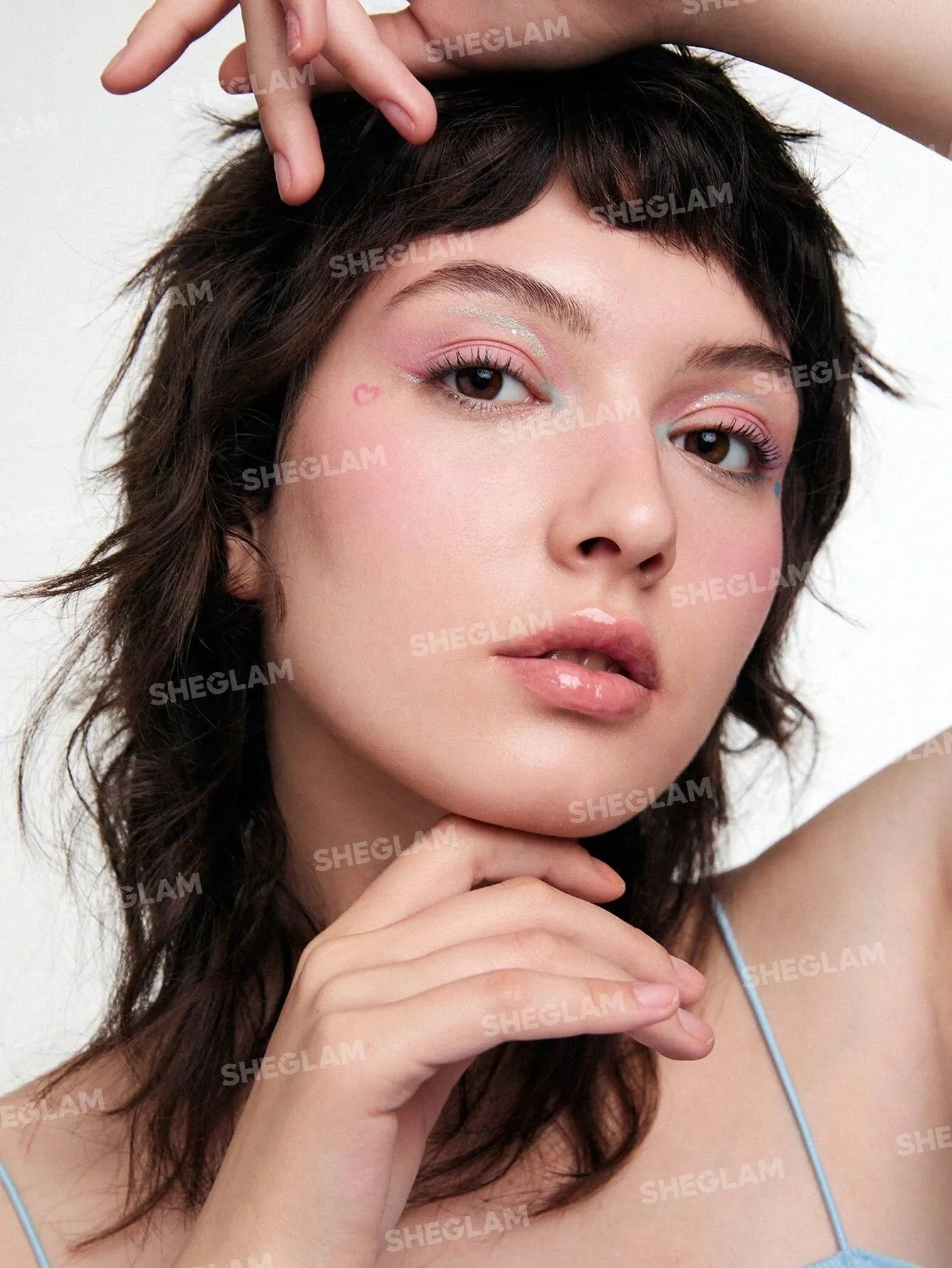 SHEGLAM Power Bouquet Lip Gloss -Power Petals  Shiny Tinted Moisturizing Lip Gloss Plumping Non-Sticky Lip Oil Repairing Cherry Blossom Extract Lip Care