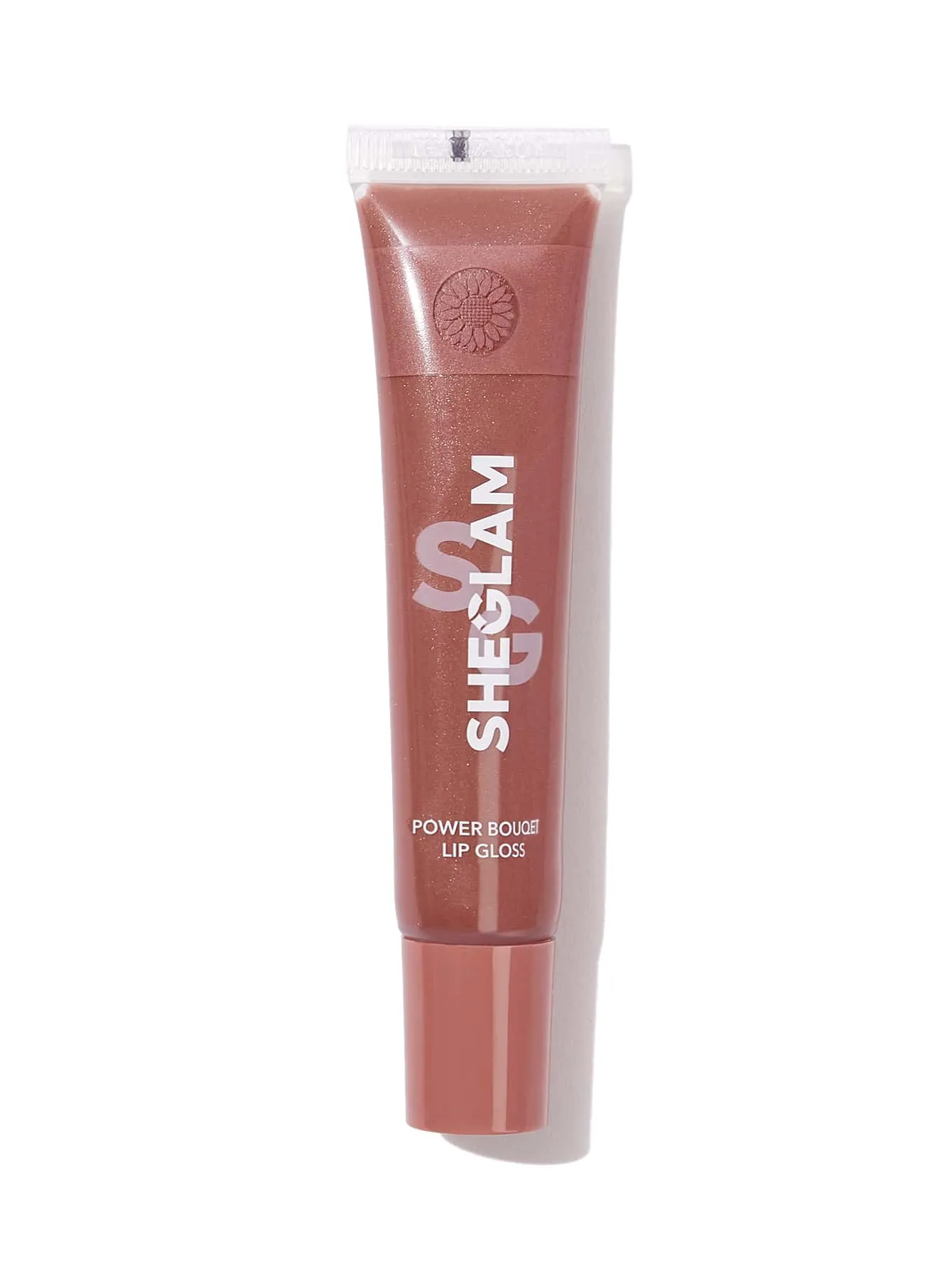 SHEGLAM Power Bouquet Lip Gloss -Power Petals  Shiny Tinted Moisturizing Lip Gloss Plumping Non-Sticky Lip Oil Repairing Cherry Blossom Extract Lip Care
