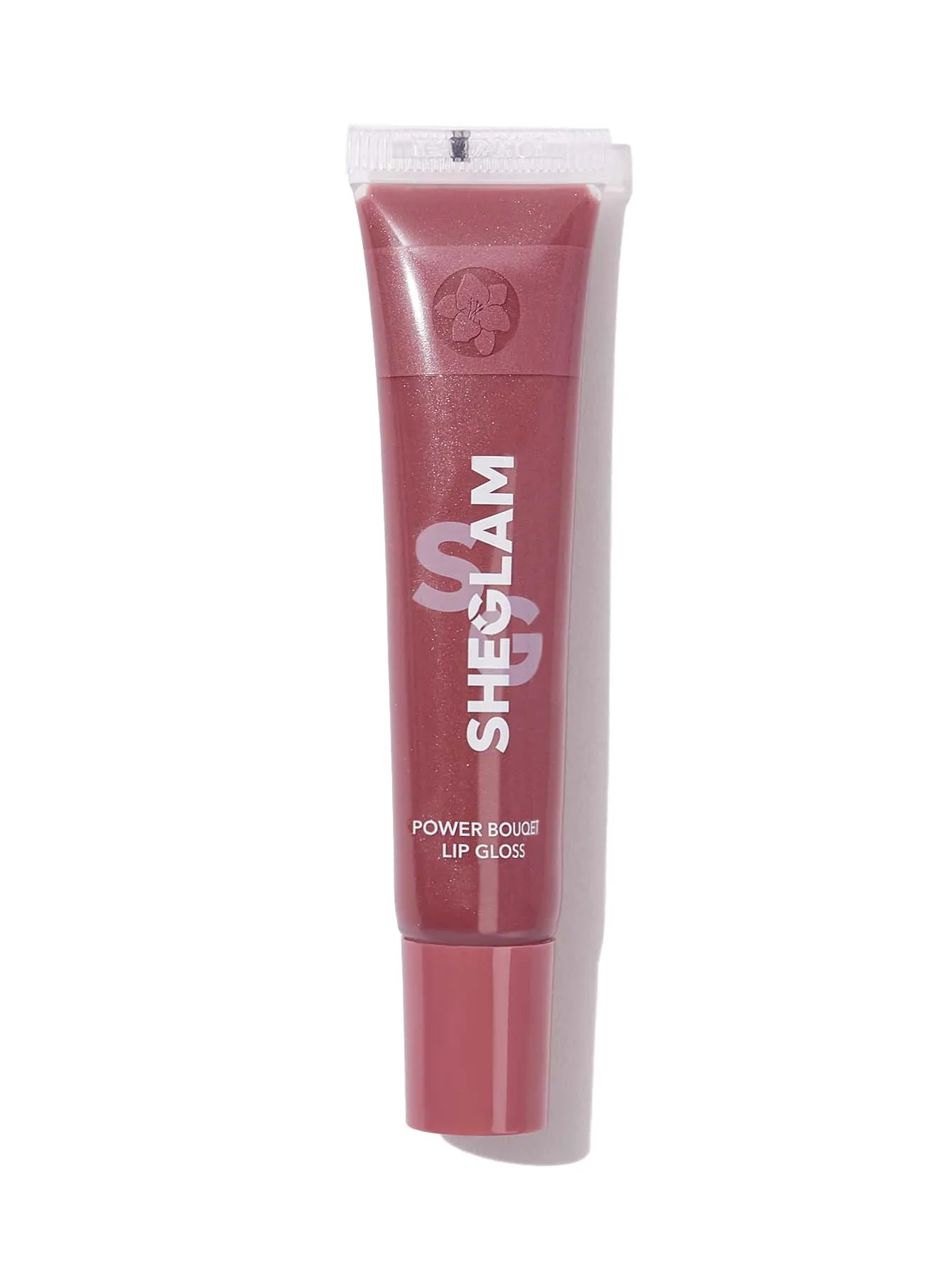 SHEGLAM Power Bouquet Lip Gloss -Power Petals  Shiny Tinted Moisturizing Lip Gloss Plumping Non-Sticky Lip Oil Repairing Cherry Blossom Extract Lip Care